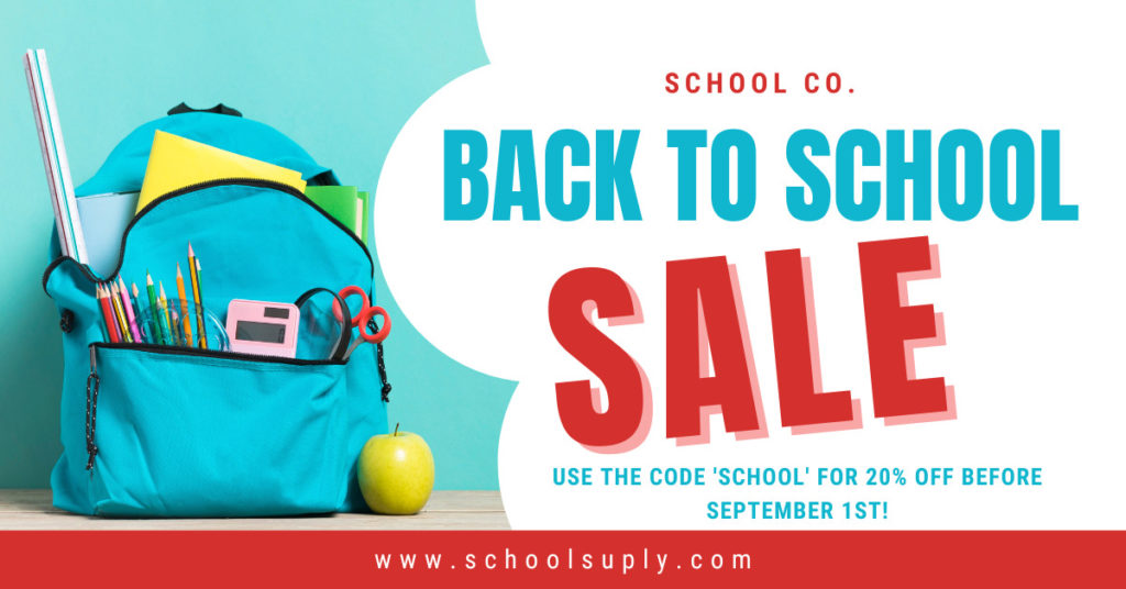 Example of an awesome Facebook ad for a back-to-school campaign